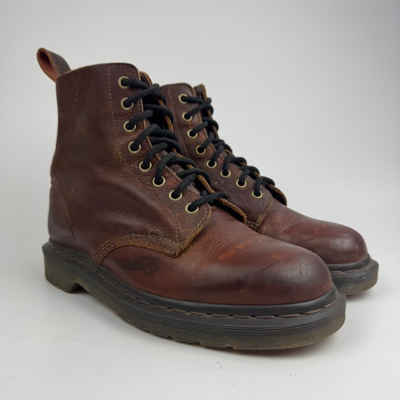 Dr. Martens Other - Dr Martens 1460 Pascal Harvest Leather Combat Moto Boots Brown Size 10 grunge